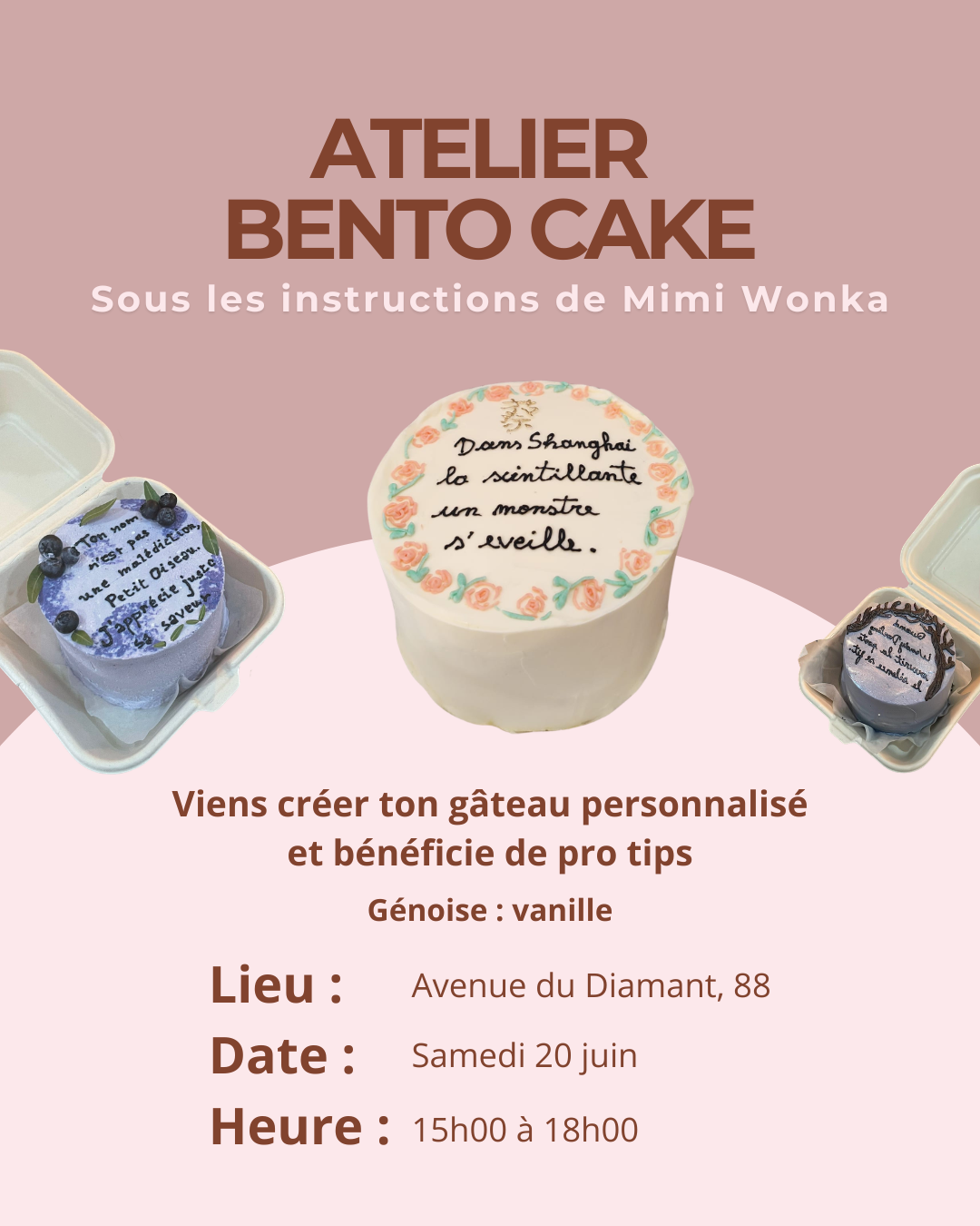Activité Bento Cake