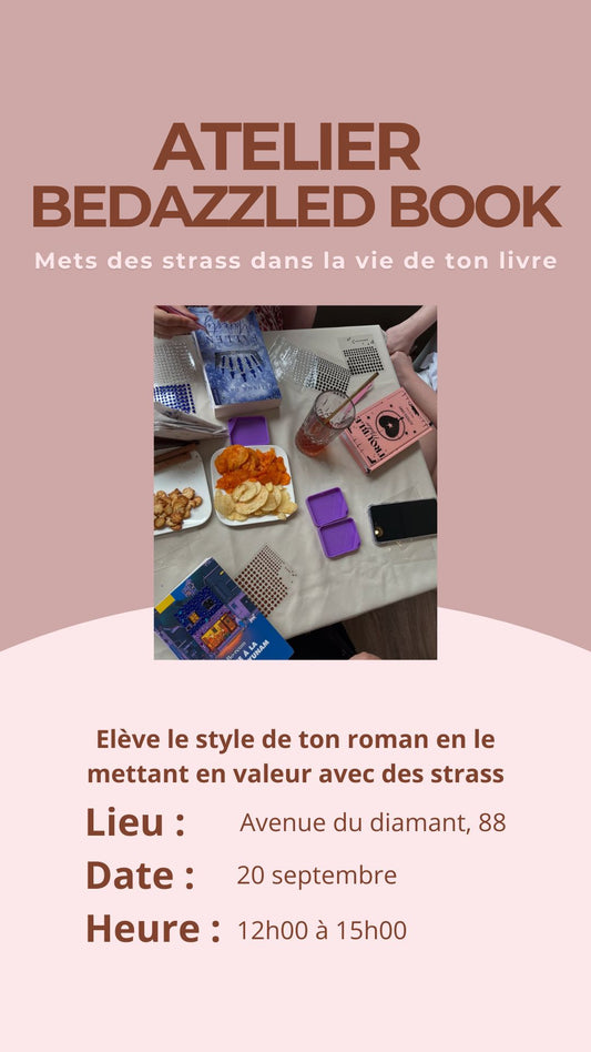 Bedazzled book : Atelier strass sur roman