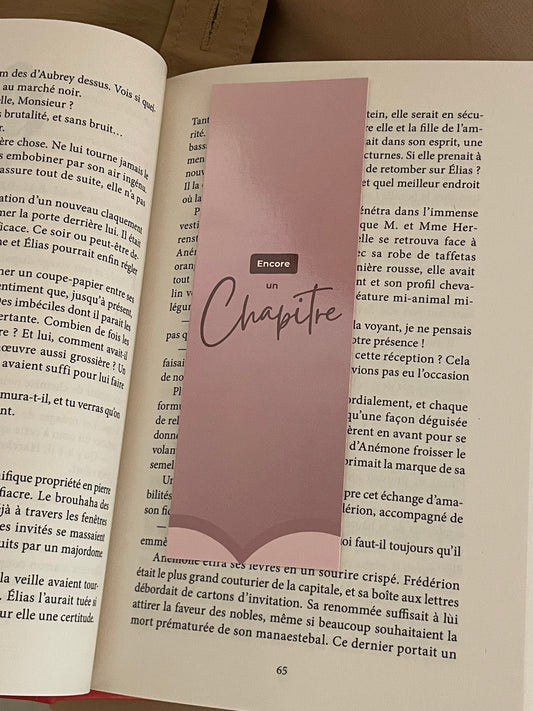 Marque-page « Encore un chapitre »