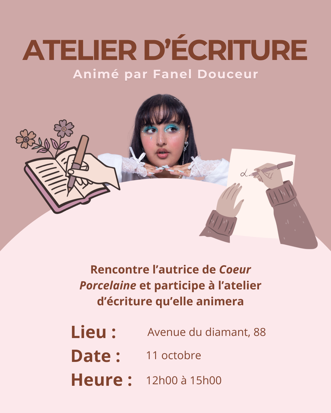 Atelier d'écriture et rencontre avec Fanel Douceurs
