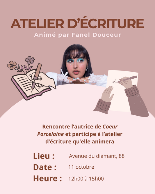 Atelier d'écriture et rencontre avec Fanel Douceurs